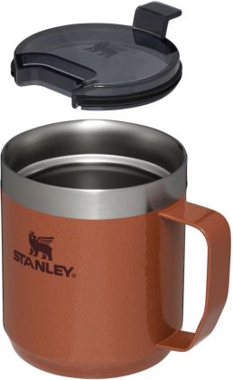 Preview: Stanley Stay-Hot Camp Mug, Kaffeebecher 350ml, tonfarben gehämmert
